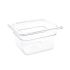 Vogue Polycarbonate 1/6 Gastronorm Container 100mm Clear