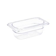 Vogue Polycarbonate 1/9 Gastronorm Container 65mm Clear