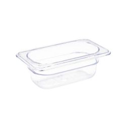 Vogue Polycarbonate 1/9 Gastronorm Container 65mm Clear