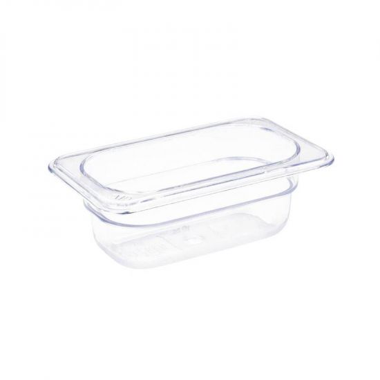 Vogue Polycarbonate 1/9 Gastronorm Container 65mm Clear URO U242