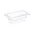 Vogue Polycarbonate 1/9 Gastronorm Container 65mm Clear