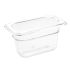 Vogue Polycarbonate 1/9 Gastronorm Container 100mm Clear