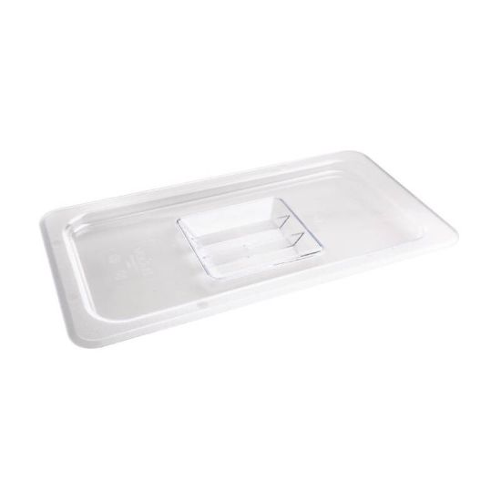 Vogue Polycarbonate 1/3 Clear Gastronorm Lid URO U246