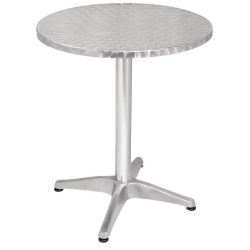 Bolero Round Bistro Table Stainless Steel 600mm
