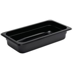 Vogue Polycarbonate 1/3 Gastronorm Container 65mm Black Vogue Polycarbonate 1/3 Gastronorm Container 65mm Black