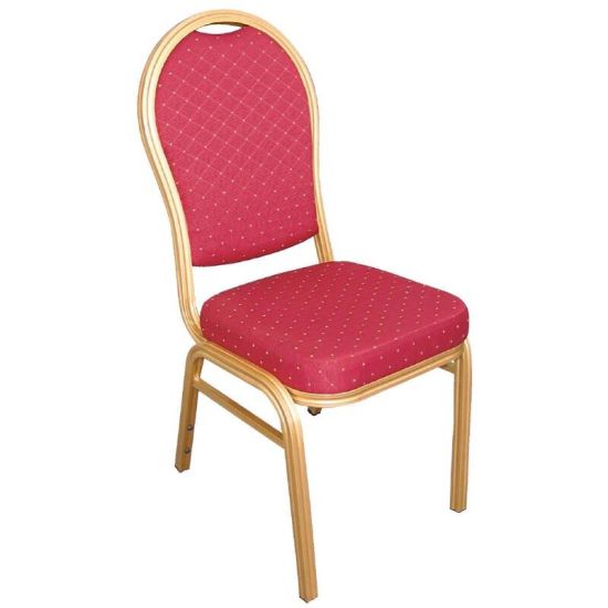 Bolero Aluminium Arched Back Banquet Chairs Red (Pack Of 4) URO U525 Bolero Aluminium Arched Back Banquet Chairs Red (Pack Of 4) URO U525