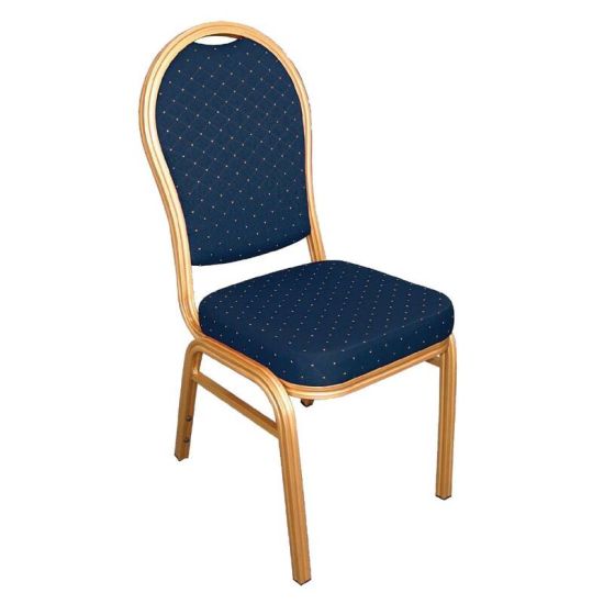 Bolero Aluminium Arched Back Banquet Chairs Blue (Pack Of 4) URO U526 Bolero Aluminium Arched Back Banquet Chairs Blue (Pack Of 4) URO U526