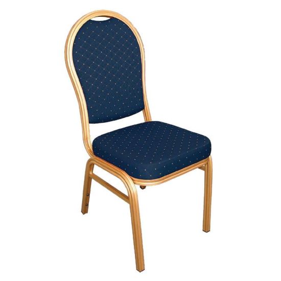 Bolero Aluminium Arched Back Banquet Chairs Blue (Pack Of 4) URO U526