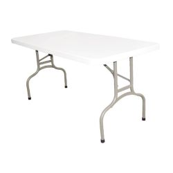 Bolero Rectangular Folding Table 5ft White