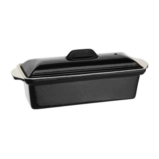 Vogue Black Cast Iron Pate Terrine Mould 1.3Ltr URO U559 Vogue Black Cast Iron Pate Terrine Mould 1.3Ltr URO U559