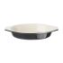 Vogue Black Cast Iron Oval Gratin Dish 650ml
