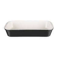 Vogue Black Cast Iron Roasting Dish