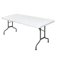 Bolero Rectangular Folding Table 6ft White