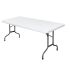 Bolero Rectangular Folding Table 6ft White