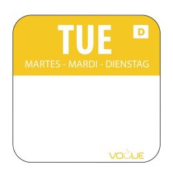 Dissolvable Food Rotation Labels Tuesday (Pack of 1000) Dissolvable Food Rotation Labels Tuesday (Pack of 1000)