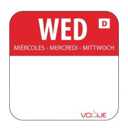 Dissolvable Food Rotation Labels Wednesday (Pack of 1000) Dissolvable Food Rotation Labels Wednesday (Pack of 1000)