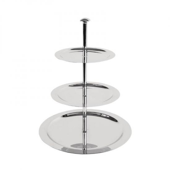 Stainless Steel 3 Tier Afternoon Tea Stand 280mm URO U802