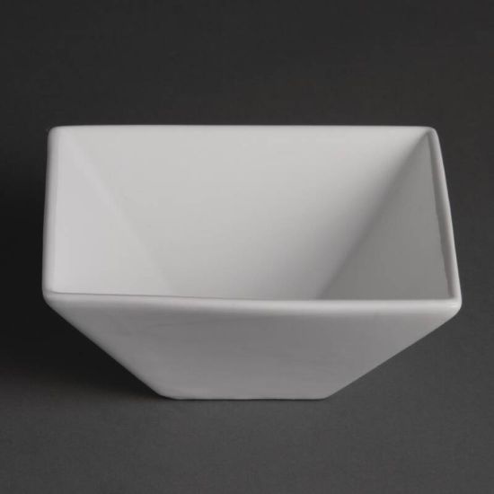 Olympia Whiteware Square Bowls 170mm Box of 12 URO U829