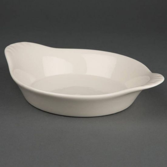 Olympia Ivory Round Eared Dishes 178mm Box of 6 URO U836