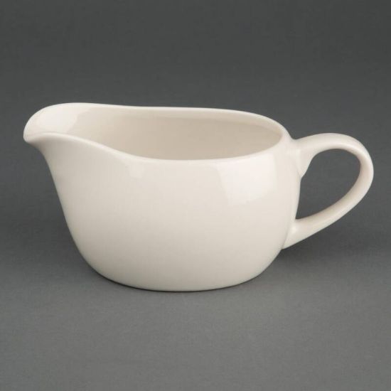 Olympia Ivory Sauce Boats 350ml 12oz Box of 6 URO U852 Olympia Ivory Sauce Boats 350ml 12oz Box of 6 URO U852