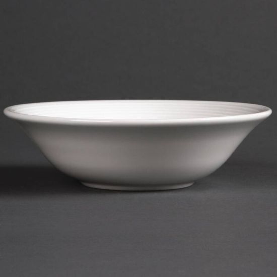 Olympia Linear Oatmeal Bowls 150mm Box of 12 URO U853 Olympia Linear Oatmeal Bowls 150mm Box of 12 URO U853