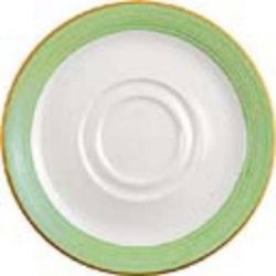 Steelite Rio Green Low Cup Saucers 145mm (Pack Of 36)