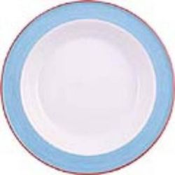 Steelite Rio Blue Soup Plates 215mm (Pack Of 24)