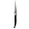 Laguiole Serrated Steak Knives Black Handle (Pack Of 6)