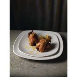 Steelite Quadro White Square Plates 230mm (Pack Of 24)