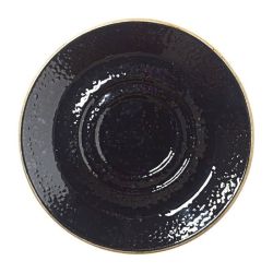 Steelite Craft Liquorice Saucers Large Double-Well 145mm (Pack Of 36)