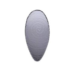 Steelite Scape Smoked Glass Oval Platters 300mm (Pack Of 6)
