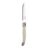 Laguiole Serrated Steak Knives White Handle (Pack Of 6)