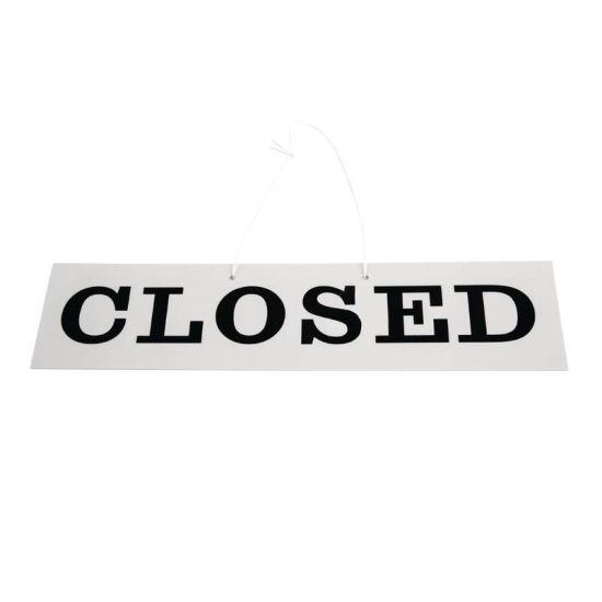 Open And Closed Sign - Reversible URO W212 Open And Closed Sign - Reversible URO W212