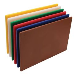 Hygiplas Low Density Chopping Board Set (Pack Of 6)