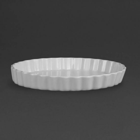 Olympia Whiteware Flan Dishes 297mm Box of 6 URO W416