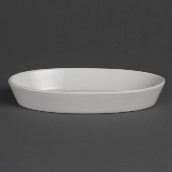 Olympia Whiteware Oval Sole Dishes 195x 110mm Box of 6 URO W418 Olympia Whiteware Oval Sole Dishes 195x 110mm Box of 6 URO W418