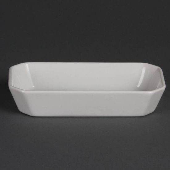 Olympia Whiteware Oblong Hors D Oeuvre Dishes 185mm Box of 6 URO W425