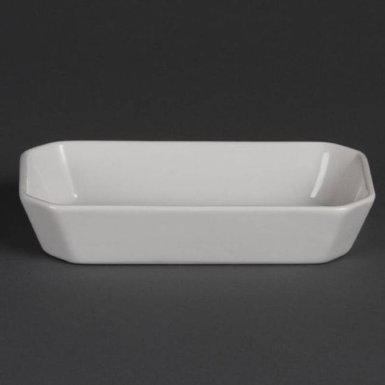 Olympia Whiteware Oblong Hors D Oeuvre Dishes 185mm Box of 6 URO W425 Olympia Whiteware Oblong Hors D Oeuvre Dishes 185mm Box of 6 URO W425