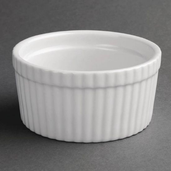 Olympia Whiteware Souffle Dishes 105mm Box of 6 URO W431