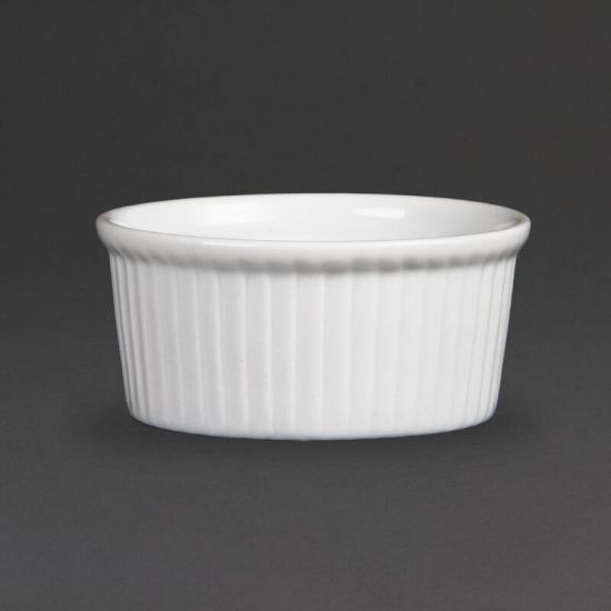 Olympia Whiteware Ramekins 85mm Box of 12 URO W432 Olympia Whiteware Ramekins 85mm Box of 12 URO W432