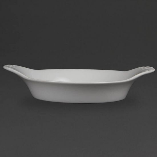 Olympia Whiteware Round Eared Dishes 220mm Box of 6 URO W433