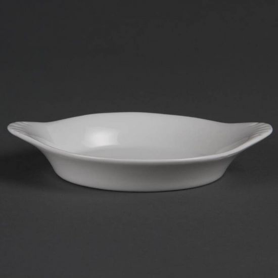 Olympia Whiteware Round Eared Dishes 156x 126mm Box of 6 URO W443