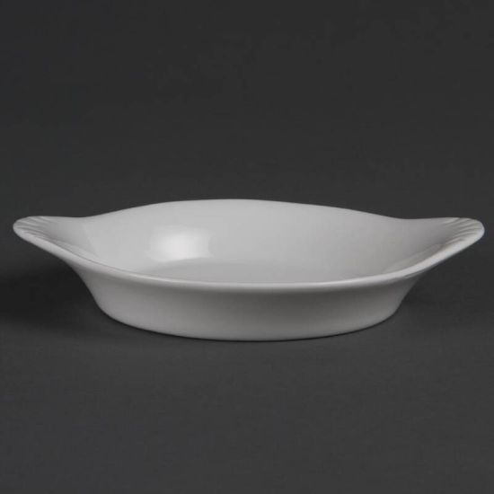 Olympia Whiteware Round Eared Dishes 156x 126mm Box of 6 URO W443 Olympia Whiteware Round Eared Dishes 156x 126mm Box of 6 URO W443
