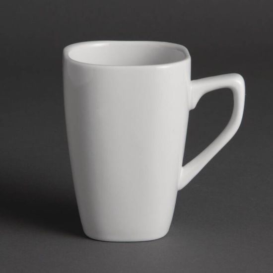 Olympia Rounded Square Mugs 284ml 10oz Box of 12 URO Y108 Olympia Rounded Square Mugs 284ml 10oz Box of 12 URO Y108