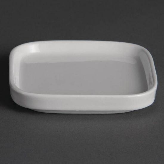 Olympia Flat Miniature Dishes 93mm Box of 12 URO Y140