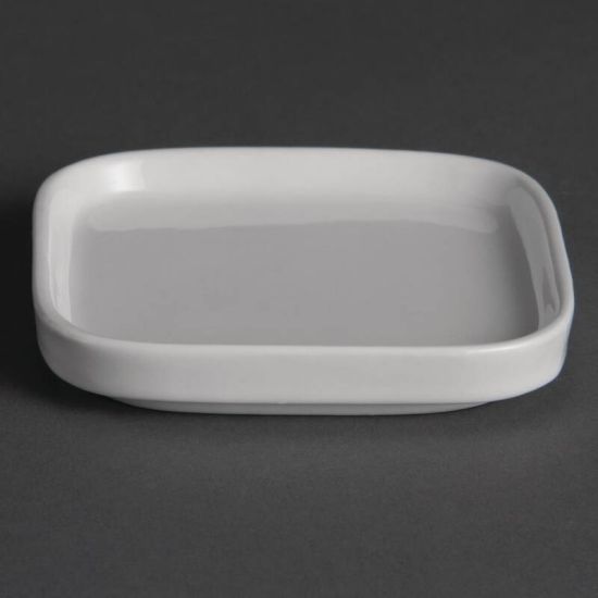 Olympia Flat Miniature Dishes 93mm Box of 12 URO Y140 Olympia Flat Miniature Dishes 93mm Box of 12 URO Y140