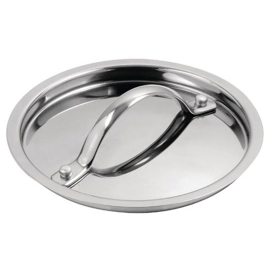 Vogue Tri Wall Saucepan Lid 140mm URO Y422 Vogue Tri Wall Saucepan Lid 140mm URO Y422