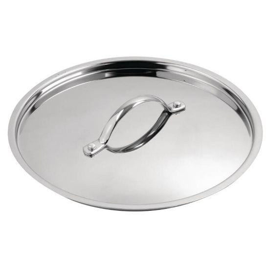 Vogue Tri Wall Stew Pan Lid 240mm URO Y425 Vogue Tri Wall Stew Pan Lid 240mm URO Y425
