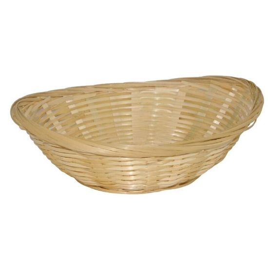 Wicker Oval Bread Basket Box of 6 URO Y571 Wicker Oval Bread Basket Box of 6 URO Y571