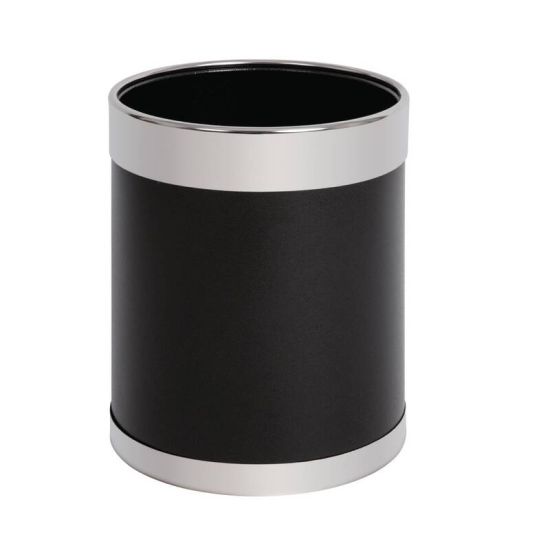 Bolero Waste Paper Bin With Silver Rim URO Y805 Bolero Waste Paper Bin With Silver Rim URO Y805